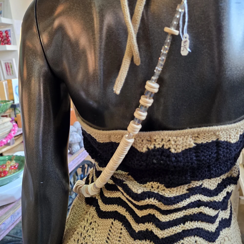 Horn, Crystals & Wood Necklace -Handcrafted By Pink Salt Designs - Picture 4 of 17